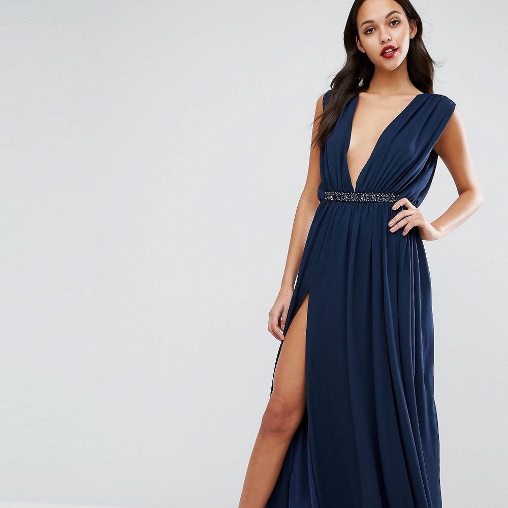 ASOS navy gown
